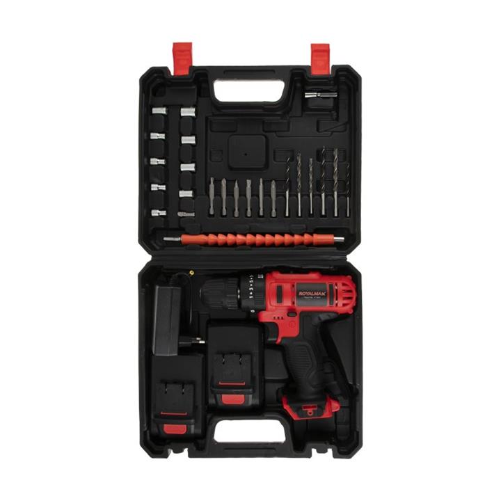 مجموعه 27 عددی دریل پیچ گوشتی رویال مکس کد 00001 Royal Max 00001 Drill Drive Cordless Set 27 PCS